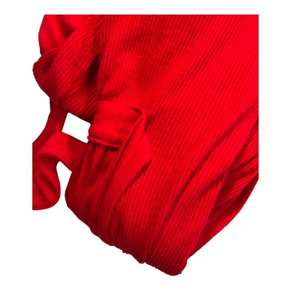 PJ Salvage RITER  Women’s Textured Essentials Ribbed Robe Heather Red Size M - Picture 9 of 15
